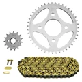 KIT CHAINE ADAPTABLE HONDA 125 CM C 1983>1999  428  15x43  (DIAM COURONNE 58/90/10.5)  (DEMULTIPLICATION ORIGINE)  -AFAM-