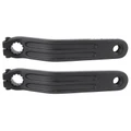 MANIVELLE DROITE + GAUCHE VTT FAT BIKE LEADER FOX BRAGA MOTEUR M500 170mm ALU NOIR