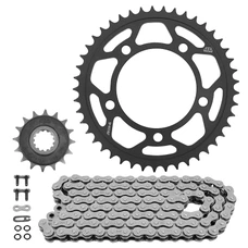 KIT CHAINE ADAPTABLE HONDA 750 CB HORNET 2023> 520 16x45 (DIAM COURONNE 112/138/12.5) (DEMULTIPLICATION ORIGINE) -JT SPROCKETS/DID