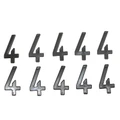 LICENSE PLATE NUMBER FOR MOTORBIKE/SCOOT - 45 mm ALU - TIFLEX - 4 - (SOLD PER 10)