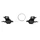 GEAR SHIFTERS SET- FOR ROAD BIKE P2R FOR FLAT BAR  8Speed PUSH-PULL COMPATIBLE SHIMANO TRIPLE (PAIR)