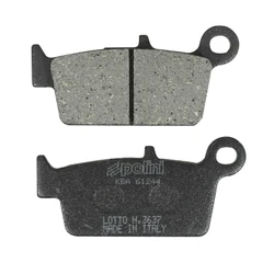 BRAKE PADS -POLINI FOR HONDA 50 LEAD / KYMCO 50 HEROISM, 50 YUP / PEUGEOT 50 SV GEO / HM 125 CRE, 50 CRE DERAPAGE  (L 75mm - H 326.4mm - thk9.7mm)  (174.0087)  (ORIGINAL)