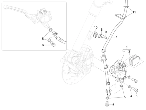 Tuyaus du freins - Etriers de frein