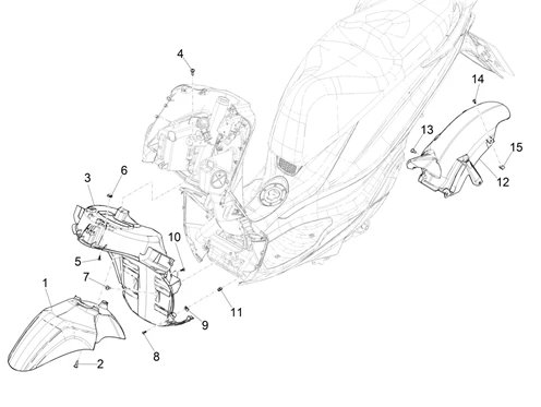 Logement roue - Garde boue