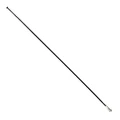 STAINLESS SPOKE-BLACK- FLAT 2mm L272mm SAPIM "STRAIGHT PULL" WITH NUTS (SOLD PER UNIT)