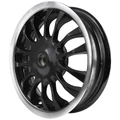 JANTE/ROUE ARRIERE ORIGINE PIAGGIO 50-125 VESPA-S GRIS TITANE 742/B 2007>2012 -6672536-