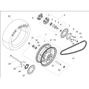 Roue arrière