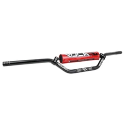 GUIDON 50 A BOITE VOCA CROSS ALU T6 DIAM 22,2mm L805mm H94mm NOIR AVEC MOUSSE ROUGE