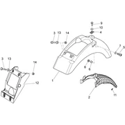 Carrosserie arriére I- Garde-boue
