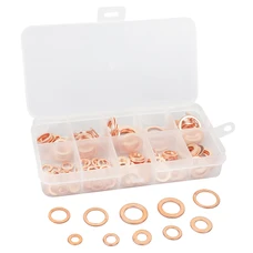JOINT DE VIDANGE CUIVRE PLAT DIAM 5 A 14 mm (COFFRET DE 200 PIECES) -P2R