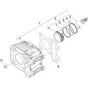 Groupe cylindre-piston-axe