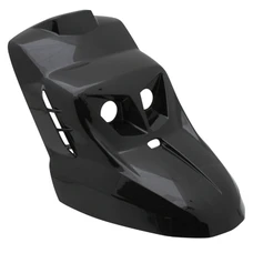 TABLIER AV SCOOT REPLAY DESIGN EDITION POUR MBK 50 BOOSTER 2004>/YAMAHA 50 BWS 2004> NOIR BRILLANT (LIVREE AVEC KIT ECLAIRAGE)