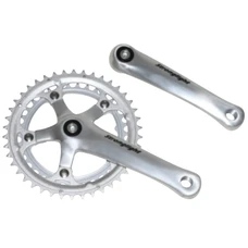 CHAINSET FOR ROAD BIKE- STRONGLIGHT 9/10 Speed IMPACT -SILVER- 155mm 42-34 (TAPERED SQUARE 107mm)
