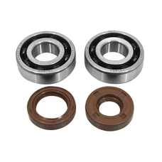 BEARING FOR CRANKSHAFT+SEALS FOR 50CC MOTORBIKE ARTEK FOR MINARELLI 50 AM6/MBK 50 X-POWER/YAMAHA 50 TZR/PEUGEOT 50 XPS, XR6/RIEJU 50 RS1/BETA 50 RR (BEARING KIT 6204 TPI +  VITON SEALS)
