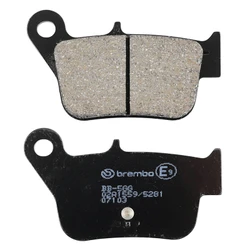 PLAQUETTE DE FREIN BREMBO POUR SYM 400 MAXSYM 2011>2017 AR, 600 MAXSYM 2014>2019 AR (SCOOTER CARBONE CERAMIQUE) -07103CC