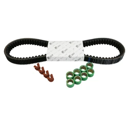 TRANSMISSION KIT"PIAGGIO GENUINE PARTS" BELT,ROLLERS,GUIDES- 400 MP3, X-EVO, X8, BEVERLY/APRILIA ATLANTIC, SCARABEO -1R000428