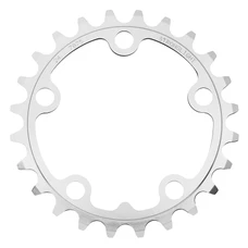 CHANRING FOR ROAD BIKE- 5 arms - 24T. Ø74 TRIPLE SILVER -ALUMINIUM- 7075 STRONGLIGHT 9/10 Speed