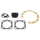 JOINT MOTEUR CYCLO ADAPTABLE SOLEX (POCHETTE DE 5 JOINTS, MEMBRANE NOIR) (JOINT CARTER OUVERT) -SELECTION P2R