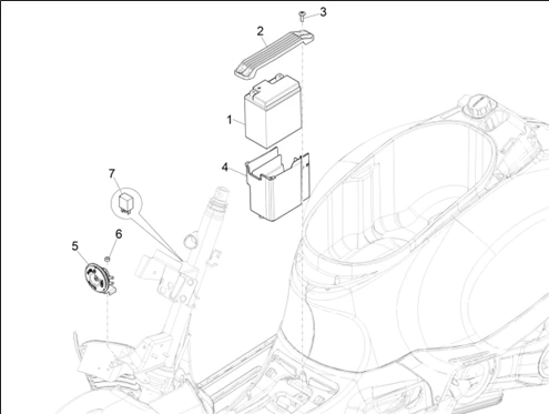 Relais - Batterie - Avertisseur sonore