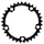 CHANRING FOR ROAD BIKE-5 arms- 33T. Ø110 "INNER" BLACK -ALUMINIUM- MICHE (SHIMANO + CAMPAGNOLO) 9/10 Speed