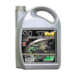 OIL FOR 4 STROKE ENGINE MINERVA MAXISCOOTER/MOTORBIKE 4TM SYNTHETIC 10W40 (5L) (100% MADE IN FRANCE)