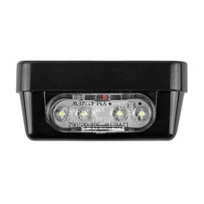 ECLAIRAGE DE PLAQUE IMMATRICULATION REPLAY RECTANGLE 4 LEDS PLASTIQUE NOIR (HOMOLOGUE CE)