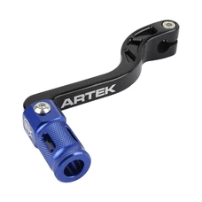 SELECTEUR DE VITESSE ARTEK DERBI 50 SENDA/GILERA 50 SMT, RCR/APRILIA 50 SX, RX ALU CNC NOIR/BLEU (PLIABLE)