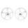 JANTE/ROUE CYCLO 17" TYPE BERNARDI POUR PEUGEOT 103 MVL, VOGUE BLANC (VENDU PAR PAIRE) -SELECTION P2R