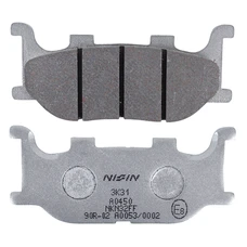 PLAQUETTE DE FREIN NISSIN POUR ITALJET 125-250 JUPITER 2002> AV / MBK 250 SKYLINER 2000>2008 AV / YAMAHA 500 TMAX 2004>2007 AV  (2P-233NS)
 (SEMI METAL)