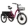 TRICYCLE ELECTRIQUE/VAE CITY LEADER FOX 24" CURTIS 2025 MIXTE BORDEAUX BRILLANT 3V SHIMANO NEXUS MOTEUR ROUE AV BAFANG 36V 45Nm BATTERIE 17,4Ah FREIN ET RETROPEDALAGE