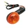 TURN SIGNAL FOR 50cc MOTORBIKE PEUGEOT 50 XR6, XPS 2003>2007 ORANGE/BLACK FRONT/LEFT + REAR/RIGHT -CEE APPROVED- (756897)    -SELECTION P2R-