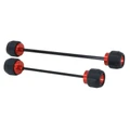 PROTECTION AXE DE ROUE AVANT/ARRIERE MAXISCOOTER POUR HONDA 750 X-ADV ALU ROUGE (PAIRE)  -AVOC-
