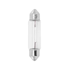 AMPOULE/LAMPE STANDARD 12V 10W CULOT SV8,5-8 (11x40) NORME C10W NAVETTE  BLANC (FEU ARRIERE+STOP) (VENDU A L'UNITE)  -OSRAM-
