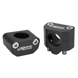 PONTET DE GUIDON UNIVERSEL STAR BAR ALU DIAM 28,6mm NOIR (PAIRE)