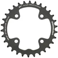 CHAINRING FOR MTB 30T. Ø80 - 2X10 "INNER" BLACK CT2 STRONGLIGHT -4 ARMS- 10 Speed SRAM - NON THREADED - Thickness 3,5 mm