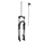 FORK- FOR MTB 27.5 " ZOOM VAXA BLACK- ADJUSTABLE/LOCKOUT-TRAVEL: 100MM - THREADLESS STEERER L 295mm Ø1''1/8-28,6 OUTER COMPATIBLE DISC BRAKE