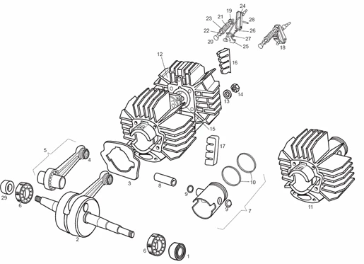 Cylindre - cul - piston
