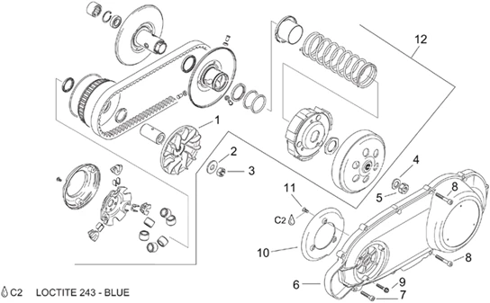 Variateur avec embrayage