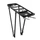 PORTE BAGAGE VELO ARRIERE A TRINGLES P2R ALU NOIR REGLABLE 28"/26"/24''