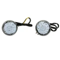 TURN SIGNAL FOR MOTORBIKE- AVOC MINO ABS BODY - TRANSPARENT/BLACK (Ø 59mm) (EEC APPROVED) (Pair)