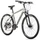 HYBRID BIKE 28" LEADER FOX  TOSCANA 2023 "For men" MATT SILVER- 9 Speed- Frame 22,5" - ( RIDER SIZE from  185cm > 193cm)