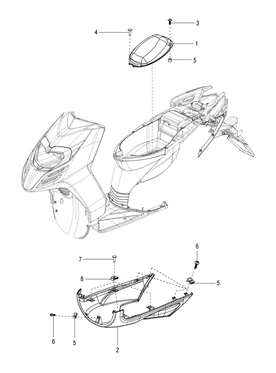 Helmet carrier cover-spoiler