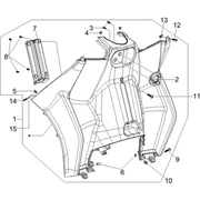 Coffre avant - Contre-tablier