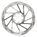 DISQUE DE FREIN ROUTE / GRAVEL 6 TROUS SRAM PACELINE RT-PLN-A2 160mm ARGENT/NOIR AVEC ECROU (BORD ARRONDI) -EPAISSEUR 1.8 mm