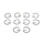 CLIPS DE PISTON DIAM 12 (FORME EN G) POUR PEUGEOT AM6 / DERBI SENDA  (VENDU PAR 10)  -SELECTION P2R-