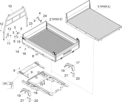 Benne ouverte - (Tipper)