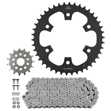 KIT CHAINE ADAPTABLE ROYAL ENFIELD 350 METEOR 2021>2024 , HNTR 2023>, BULLET 2022>, CLASSIC 2021> 520 15x42 (DIAM COURONNE 111/143/10.5) (DEMULTIPLICATION ORIGINE) -JT SPROCKETS