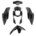 CARROSSERIE/CARENAGE SCOOT ADAPTABLE SYM 50 ORBIT 2 2018>2020 4T NOIR BRILLANT (KIT 5 PIECES) -P2R