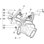 Coffre avant - Contre-tablier