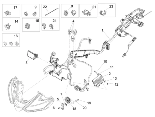 Circuit electrique AV